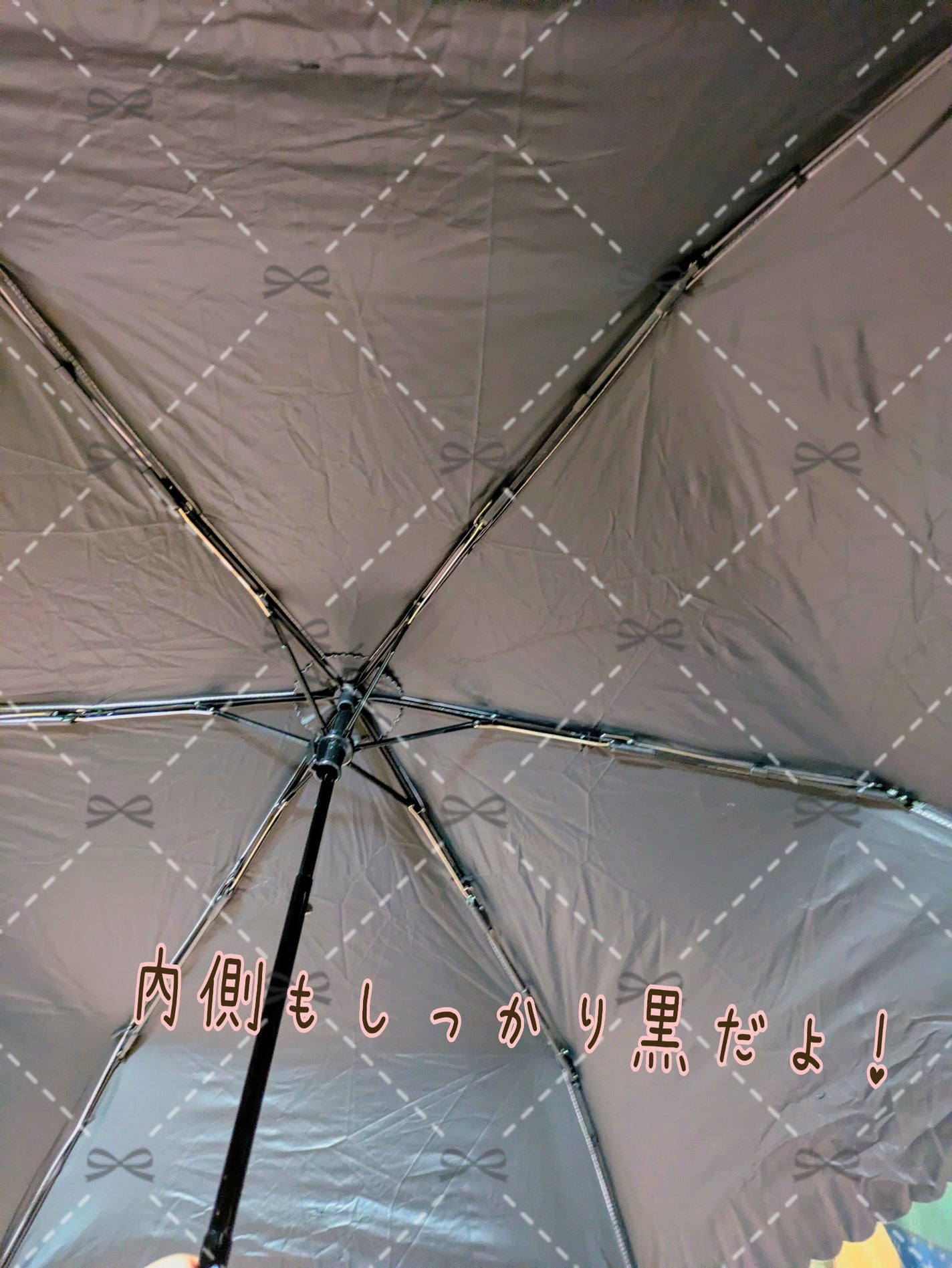 晴雨兼用100%UVカット日傘/tutuanna/日傘を使ったクチコミ(3枚目)