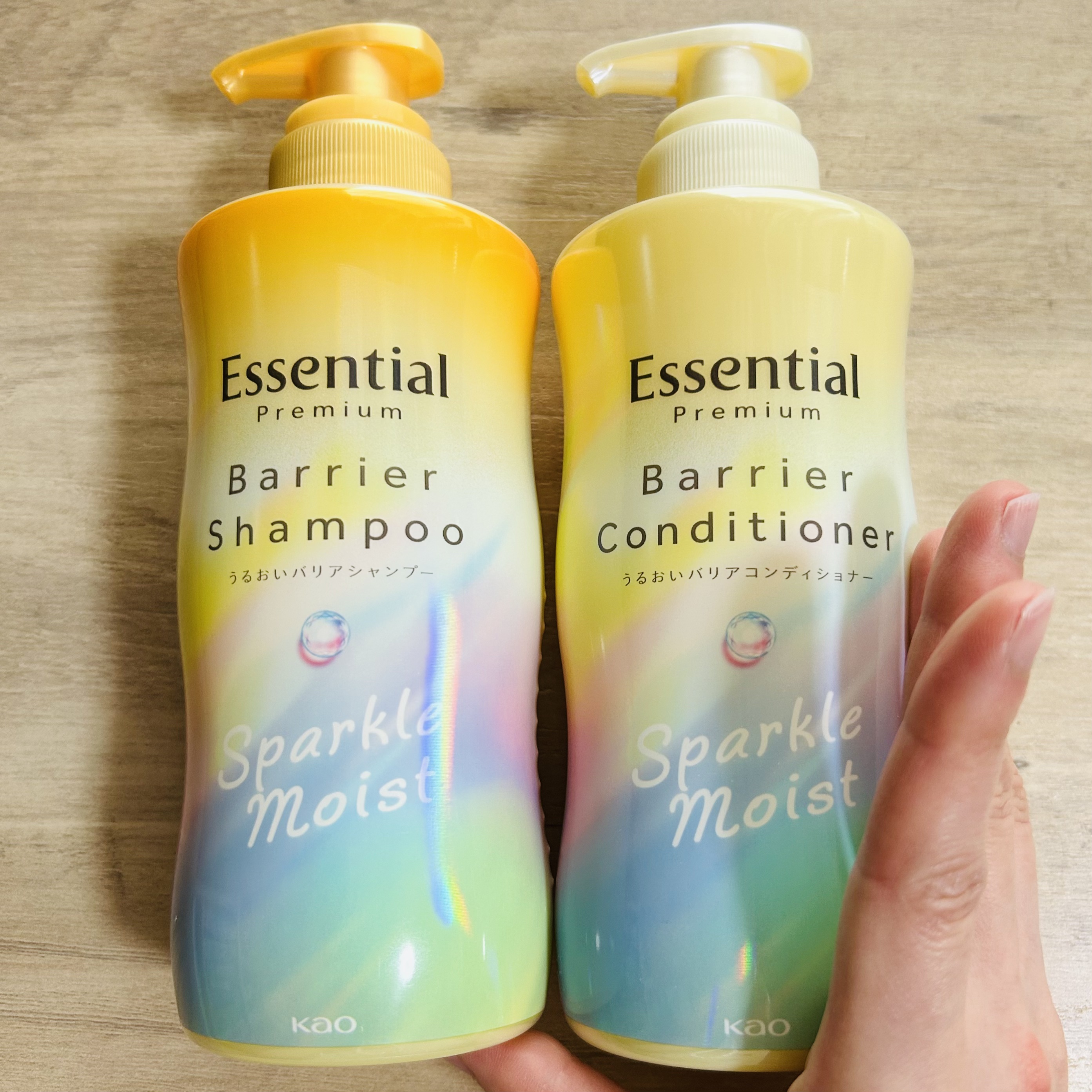 エッセンシャルプレミアム バリアシャンプー・コンディショナー スパークルモイスト/エッセンシャル/市販シャンプーを使ったクチコミ（1枚目）