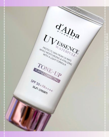 ダルバ ウォータフル トーンアップ サンクリーム(パープル)/ダルバ/日焼け止めクリームを使ったクチコミ(1枚目)