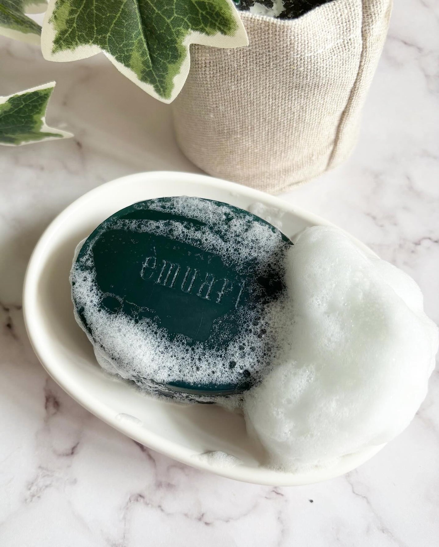 ナチュラルグリーン/emuart(エミュアール)/洗顔石鹸を使ったクチコミ(4枚目)