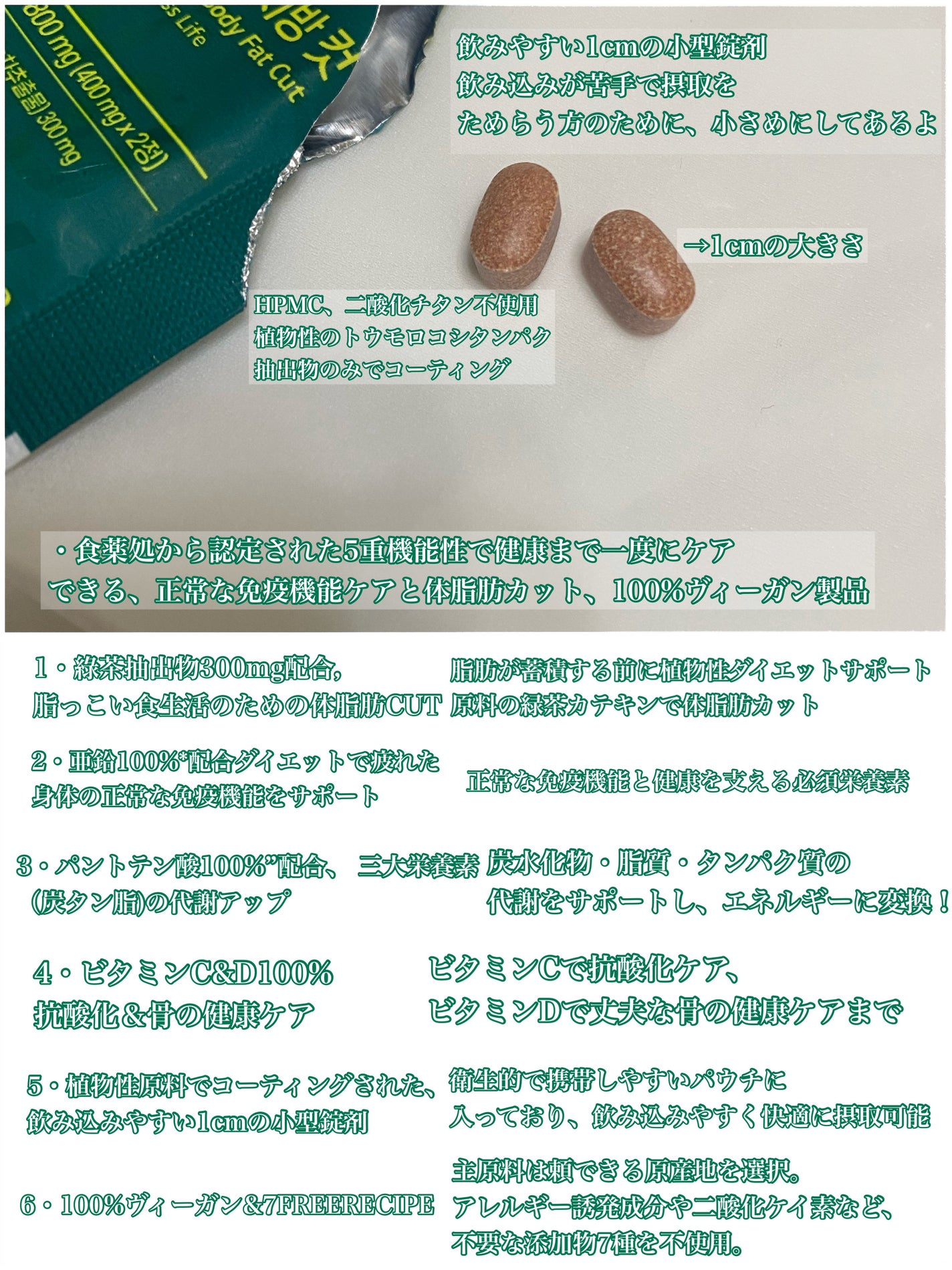 ヴィーガナリー免疫ダイエット 体脂肪カット (シャインマスカット味)/ダルバ/美容サプリメントを使ったクチコミ(2枚目)