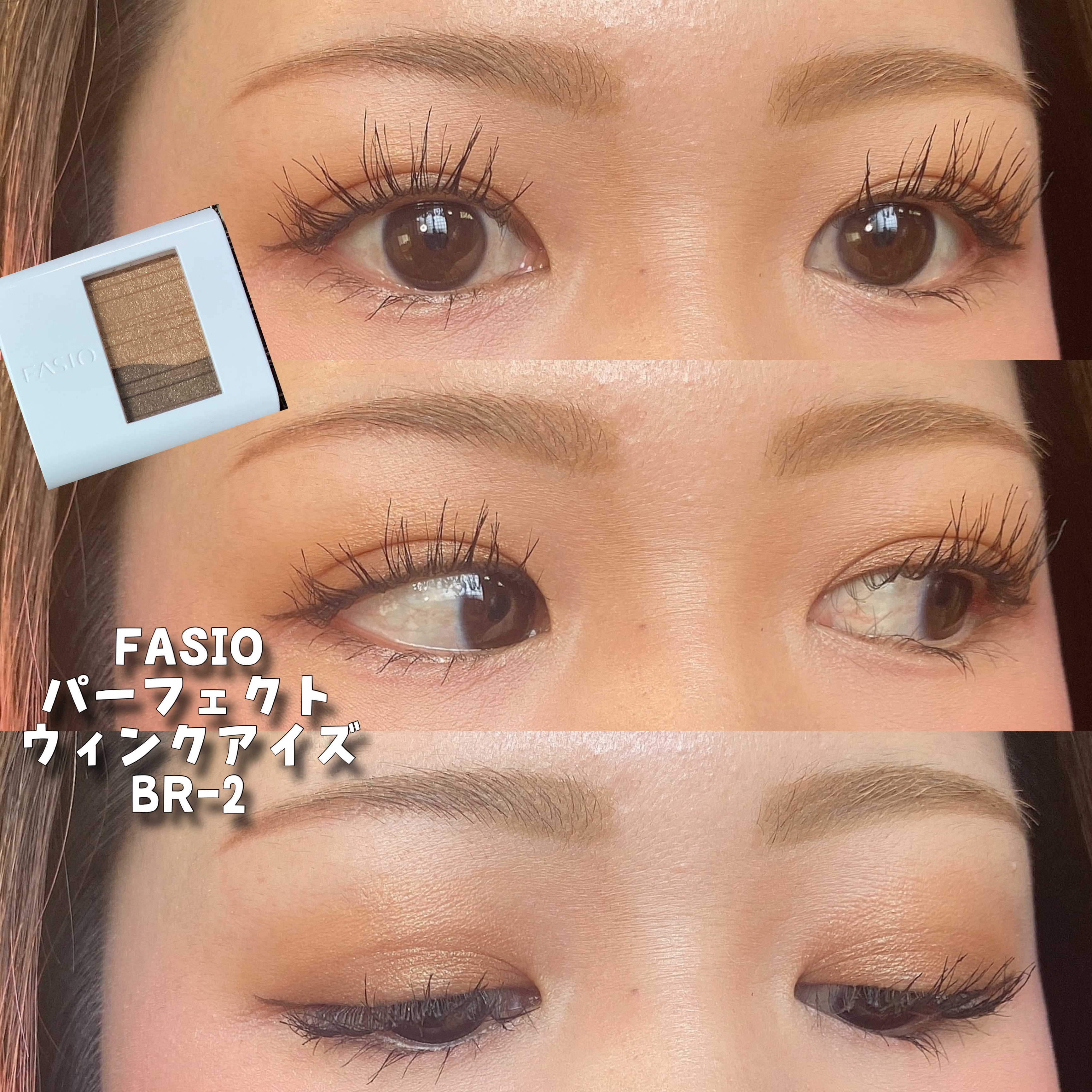パーフェクトウィンク アイズ(なじみタイプ)/FASIO/アイシャドウパレットを使ったクチコミ（1枚目）