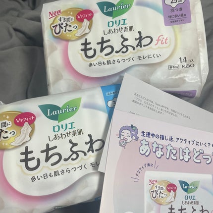 ロリエ もちふわ fit 25cm 羽つき 14コ入 (医薬部外品 )/ロリエ/ナプキンを使ったクチコミ(1枚目)