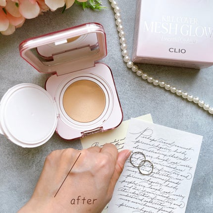キルカバー メッシュ グロウ エッセンシャル クッション/CLIO/クッションファンデーションを使ったクチコミ(4枚目)