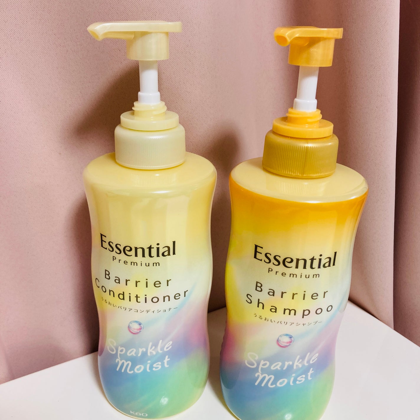 エッセンシャルプレミアム バリアシャンプー・コンディショナー スパークルモイスト/エッセンシャル/市販シャンプーを使ったクチコミ(1枚目)