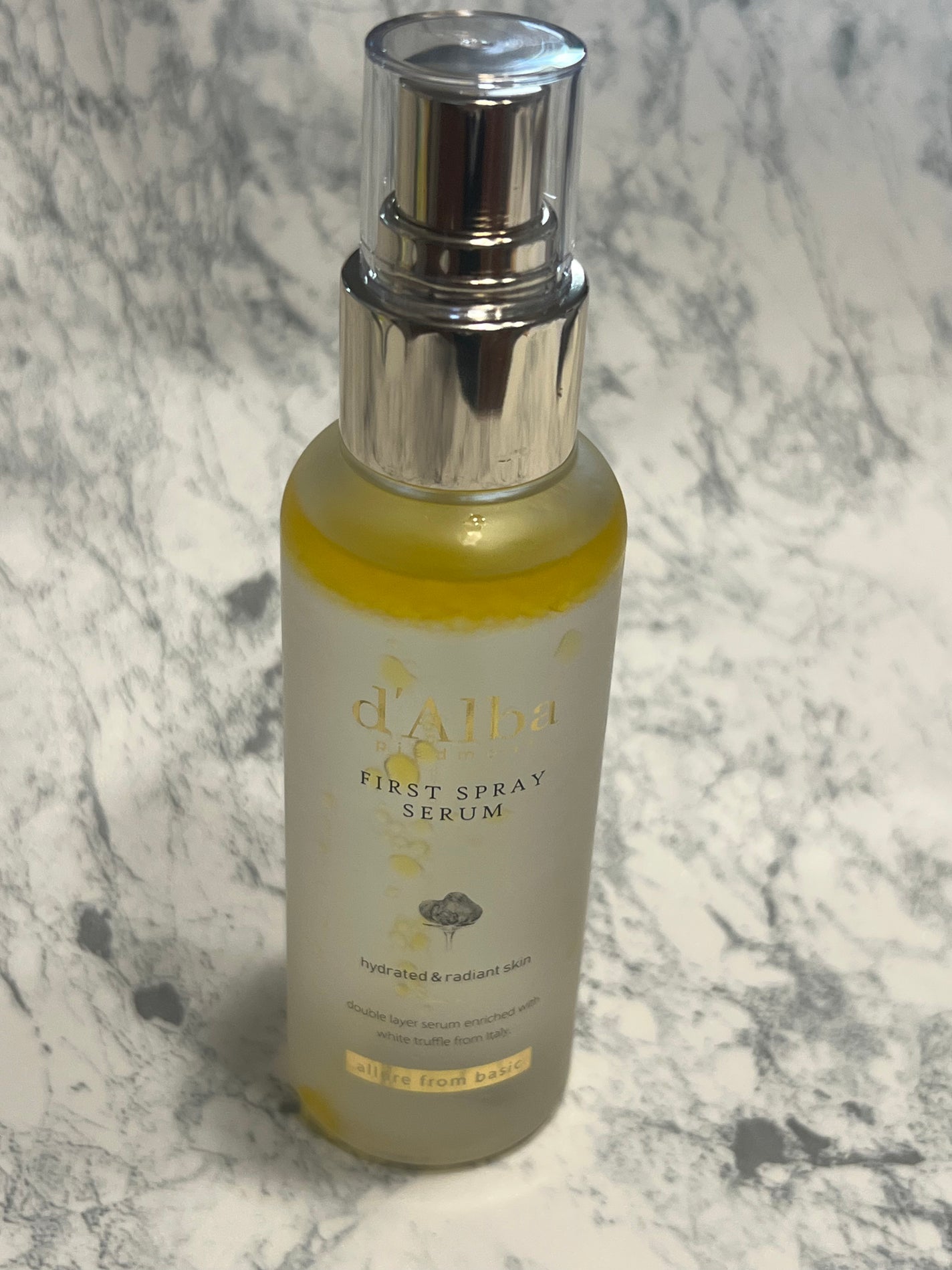 ダルバ ホワイトトリュフファーストスプレーセラム/ダルバ/ミスト状化粧水を使ったクチコミ(1枚目)