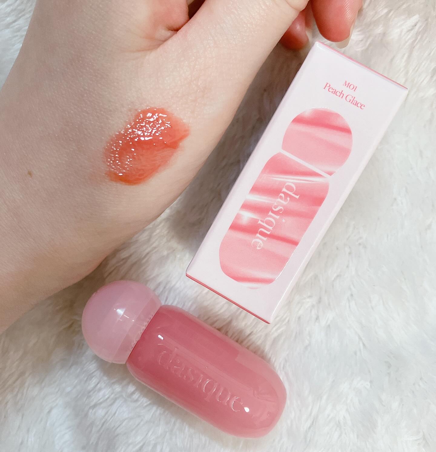 ジューシーデューイグロウティント/dasique/リップティントを使ったクチコミ（2枚目）