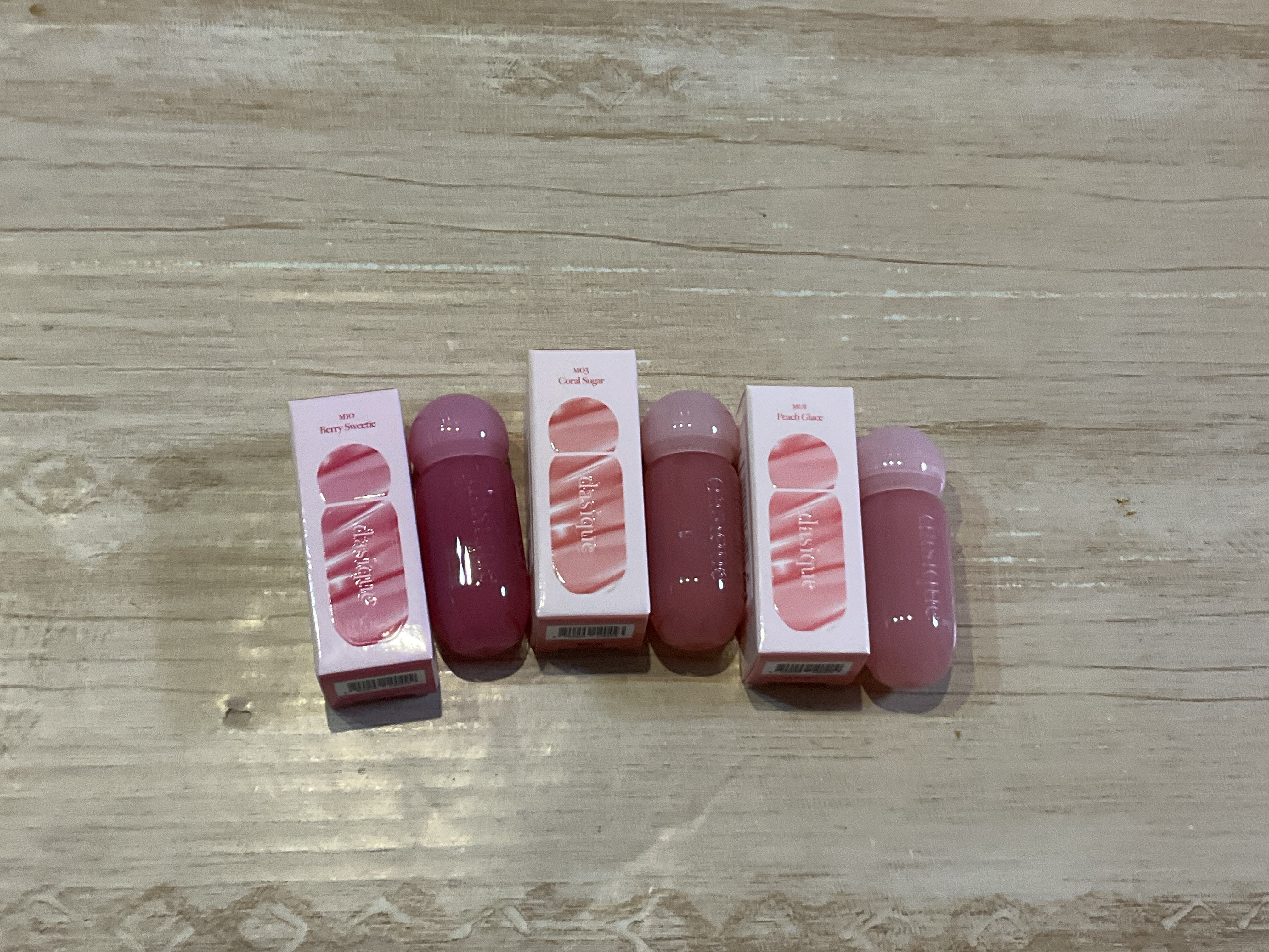 ジューシーデューイグロウティント 03 コーラルシュガー(ミニ) /dasique/リップティントを使ったクチコミ（2枚目）