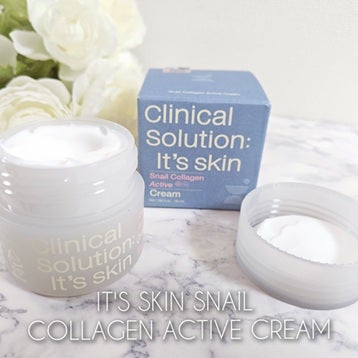 スネイルコラーゲンアクティブクリーム/It's skin/フェイスクリームを使ったクチコミ(2枚目)