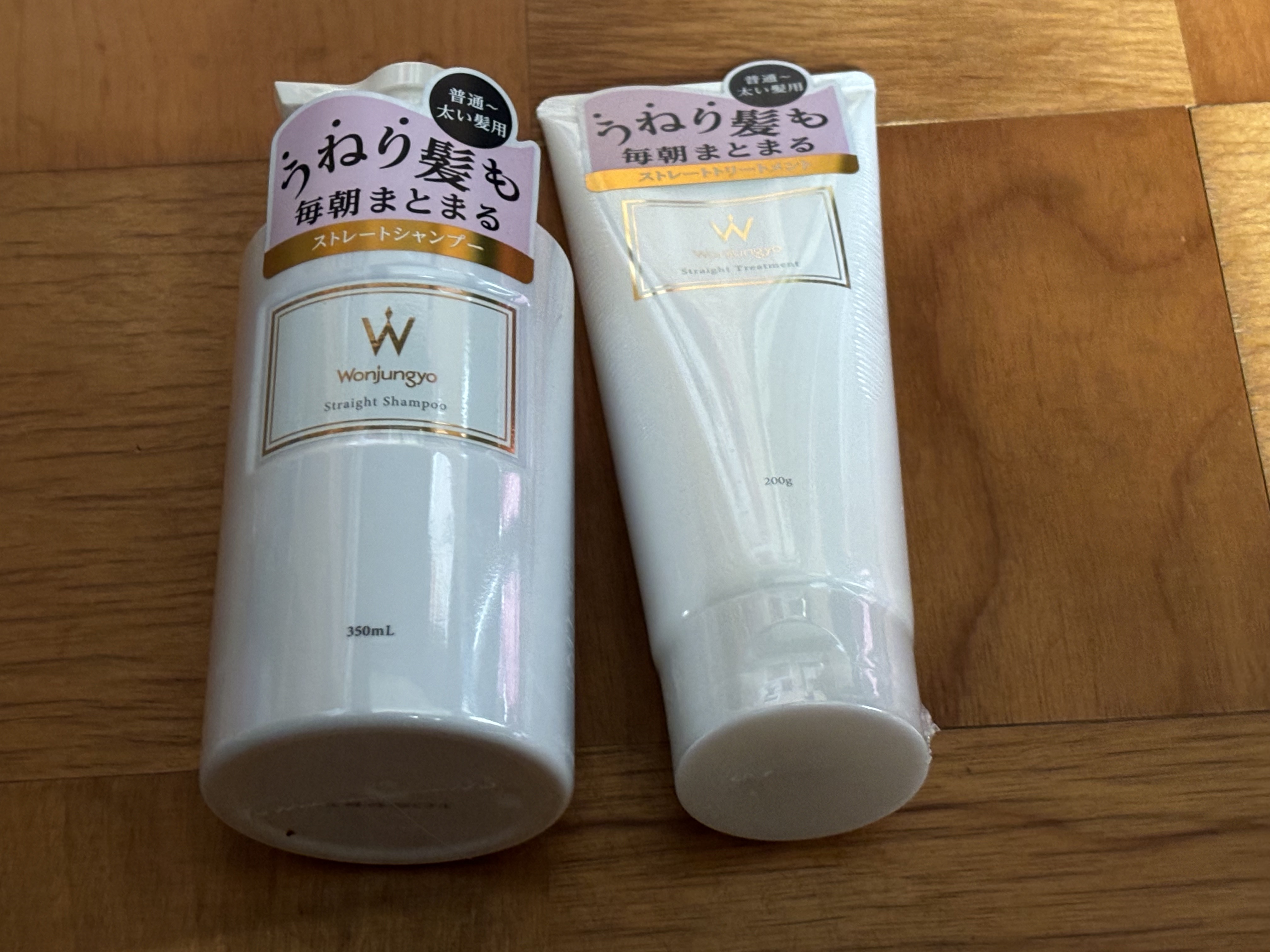 ストレートシャンプー ／ ストレートトリートメント  普通〜太い髪用 シャンプー（350mL）/Wonjungyo/市販シャンプーを使ったクチコミ（1枚目）