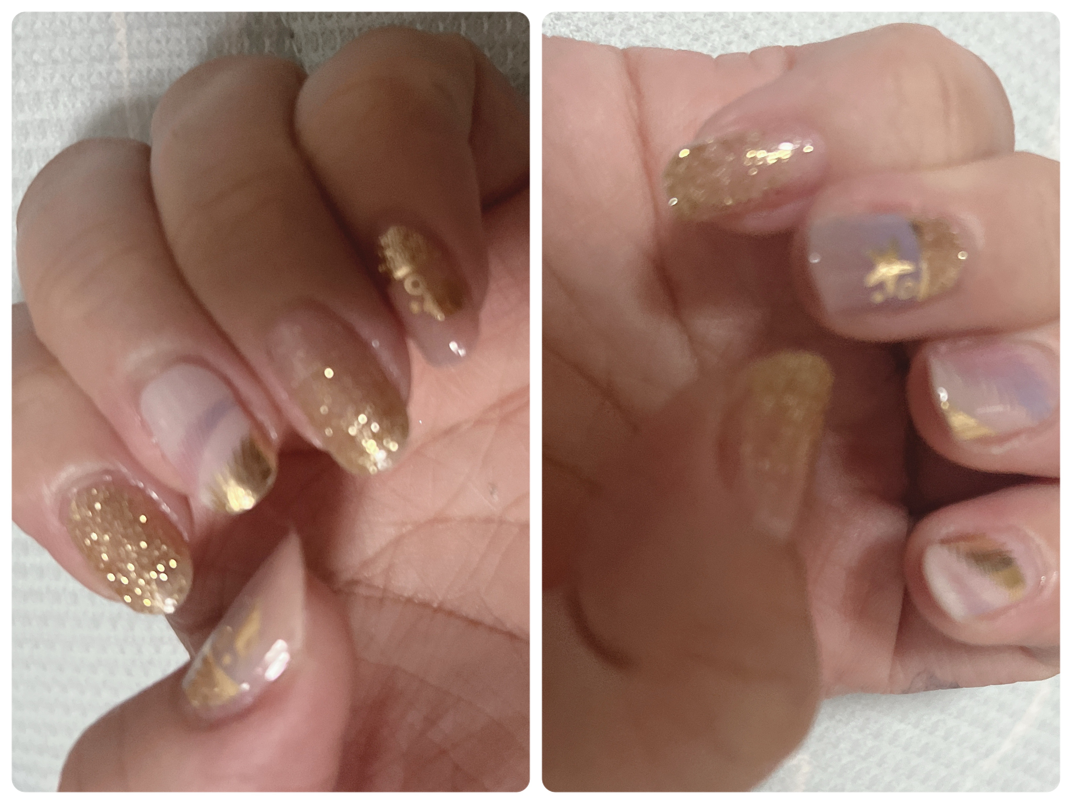 貼るジェルネイル/セリア/ネイルシールを使ったクチコミ（1枚目）