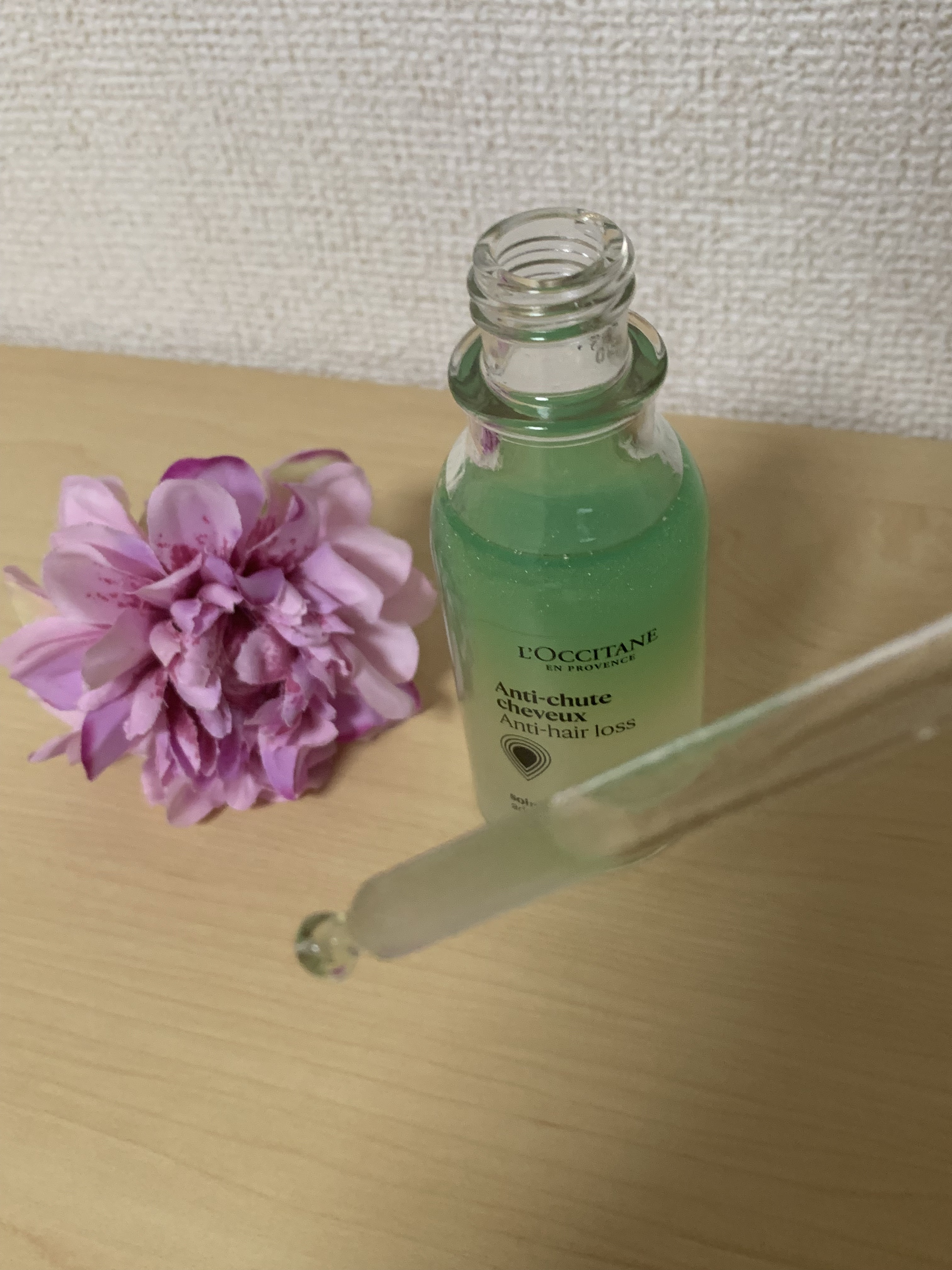 薬用 メディカル アンチヘアロスセラム/L'OCCITANE/頭皮ローションを使ったクチコミ（1枚目）