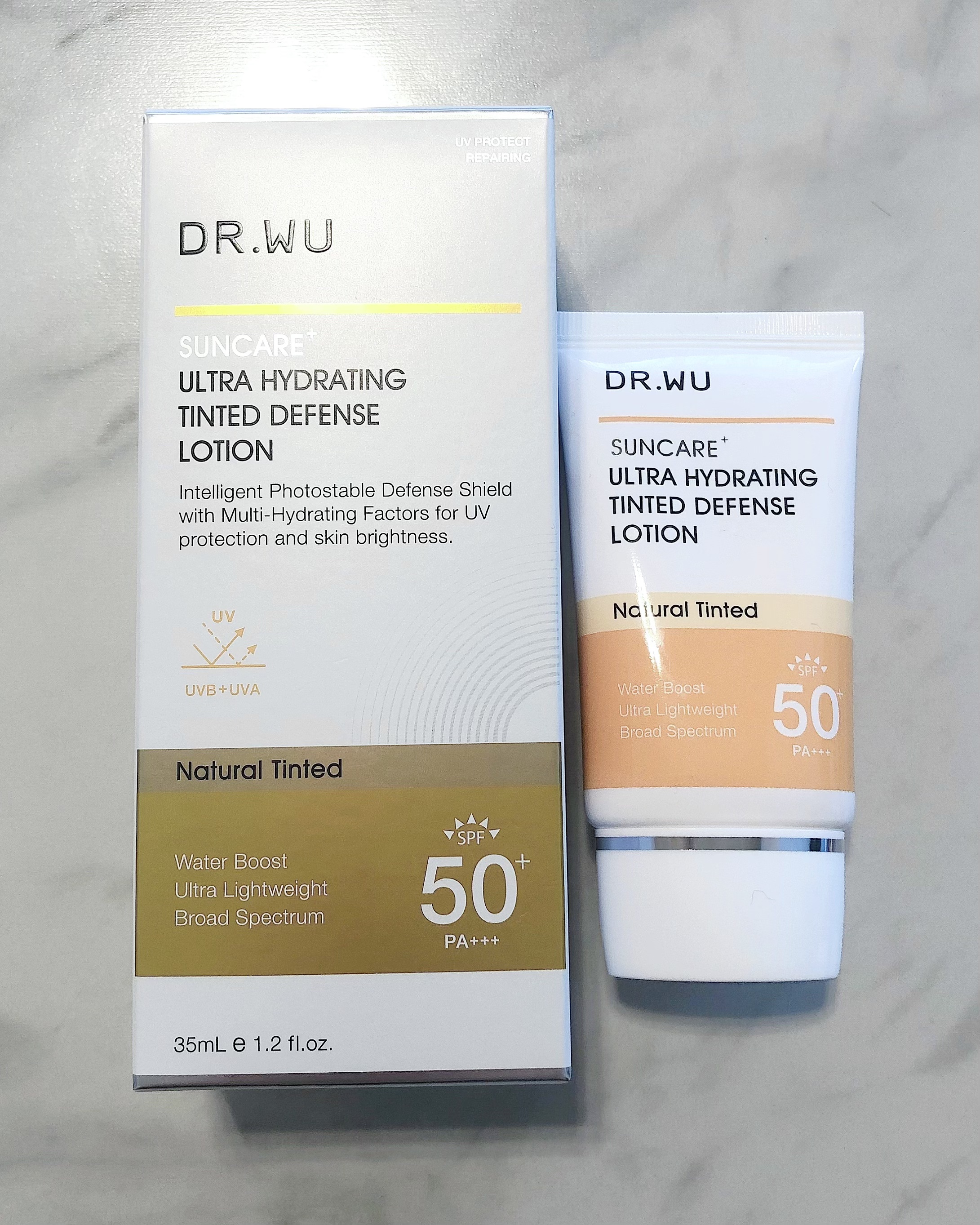 サンスクリーン+モイスト（色付き）＜日焼け止め＞/DR.WU/日焼け止めローションを使ったクチコミ（1枚目）