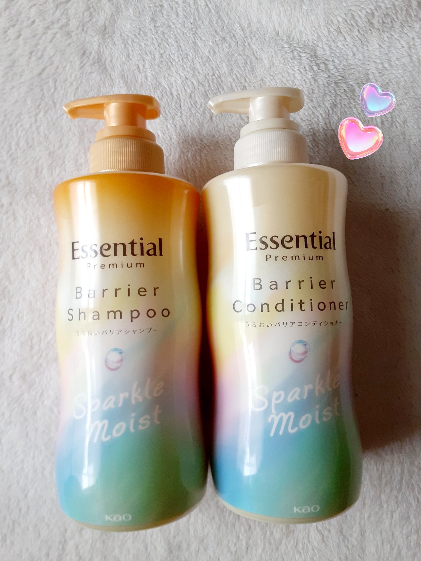 エッセンシャルプレミアム バリアシャンプー・コンディショナー スパークルモイスト/エッセンシャル/市販シャンプーを使ったクチコミ（1枚目）