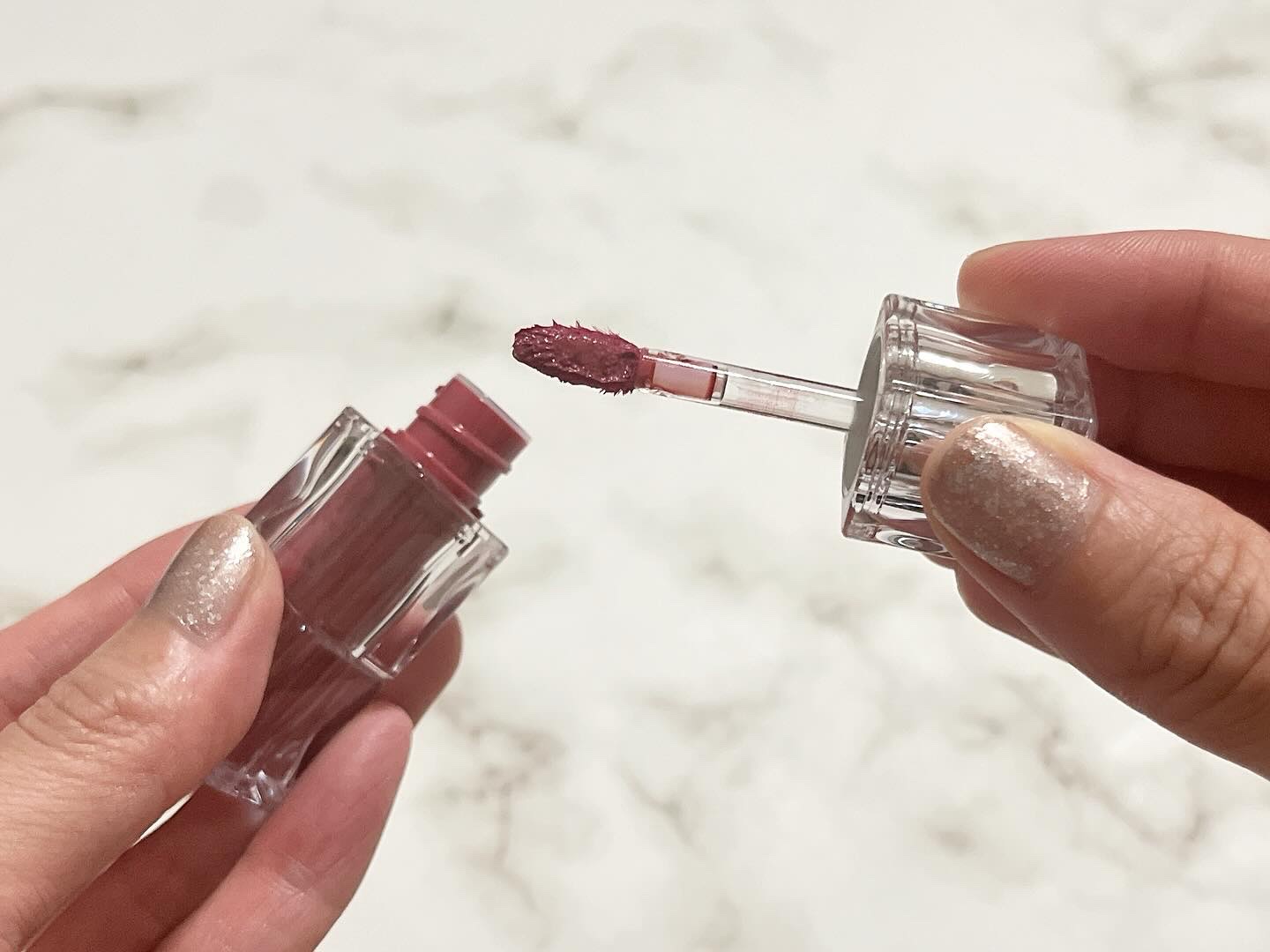 ウォーターリズムグロウティント 30 MAUVE BLUSH（ミニ）/TIRTIR(ティルティル)/リップティントを使ったクチコミ（3枚目）