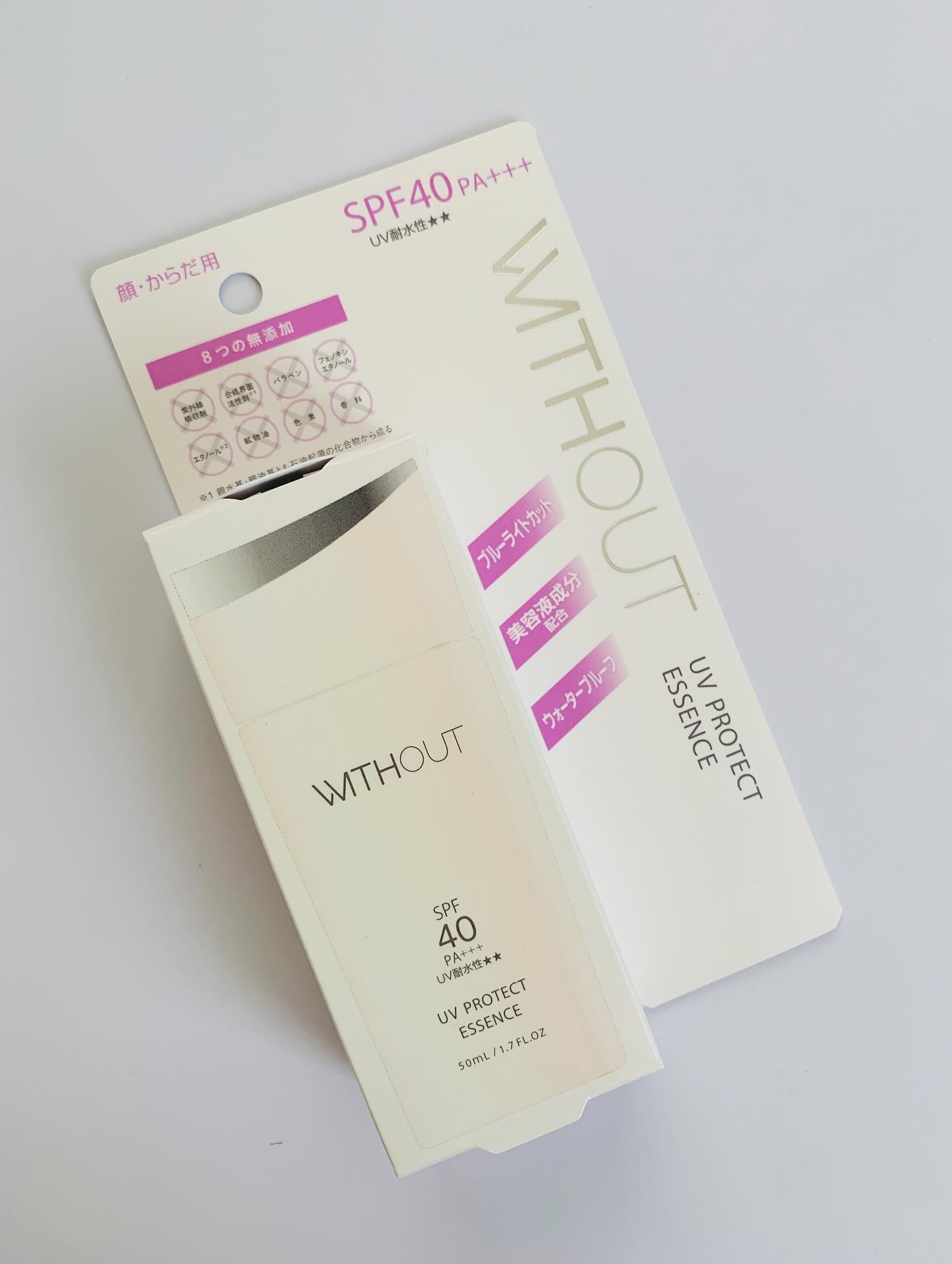 ウィズアウト UVプロテクト エッセンス/WITHOUT/日焼け止めローションを使ったクチコミ（2枚目）