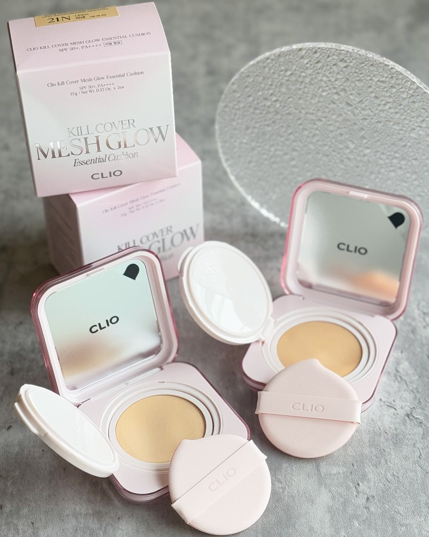 キルカバー メッシュ グロウ エッセンシャル クッション/CLIO/クッションファンデーションを使ったクチコミ(1枚目)