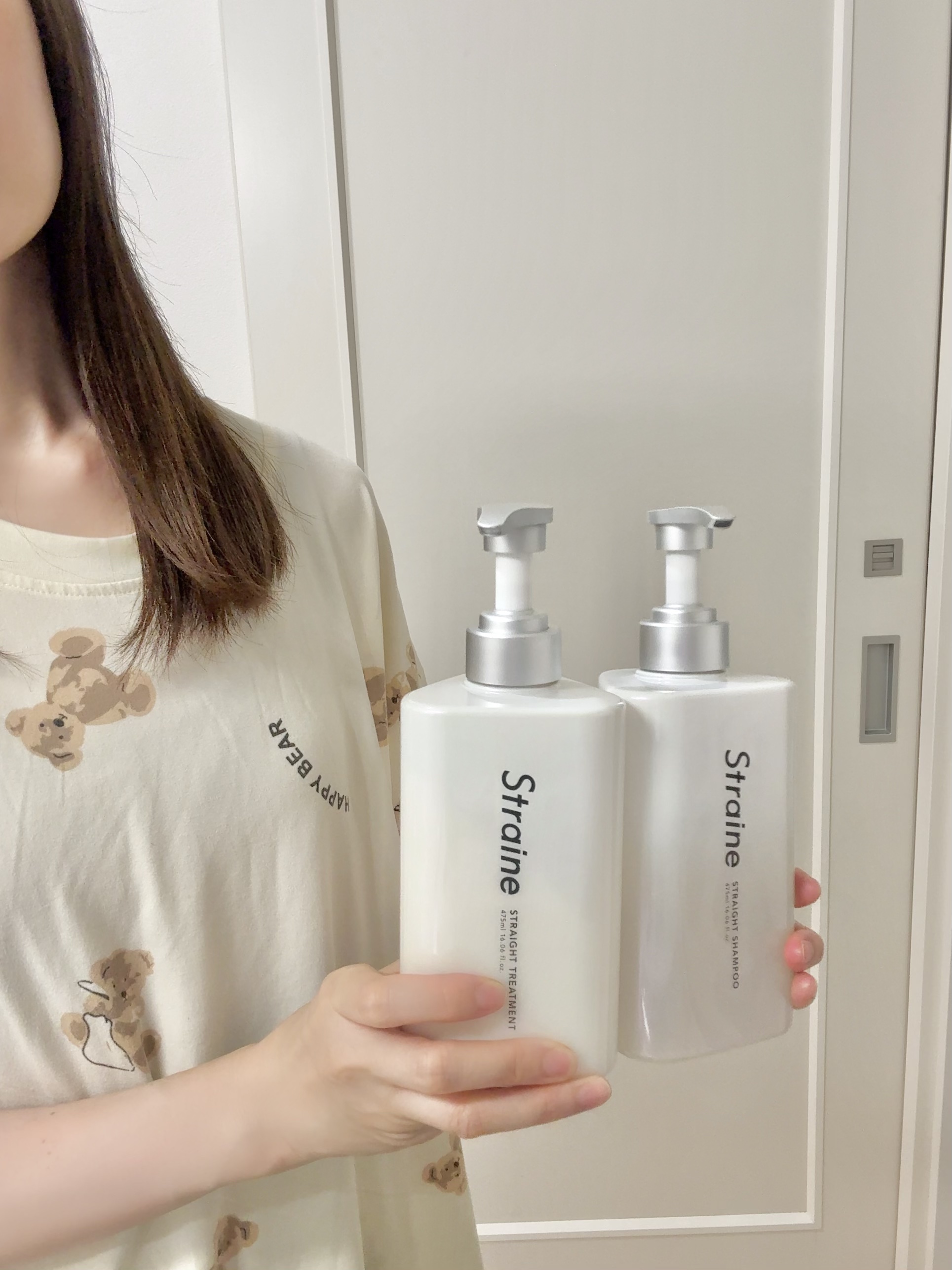 ストレートシャンプー/ストレートトリートメント ホワイトブロッサムの香り/Straine/市販シャンプーを使ったクチコミ（1枚目）