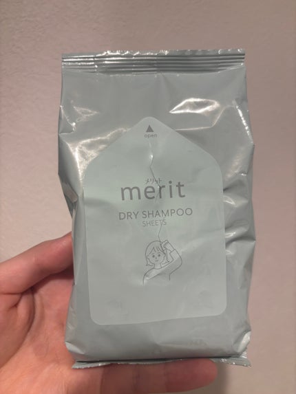 メリット ドライシャンプーシート すっきり爽快タイプ/メリット/ドライシャンプーを使ったクチコミ(1枚目)