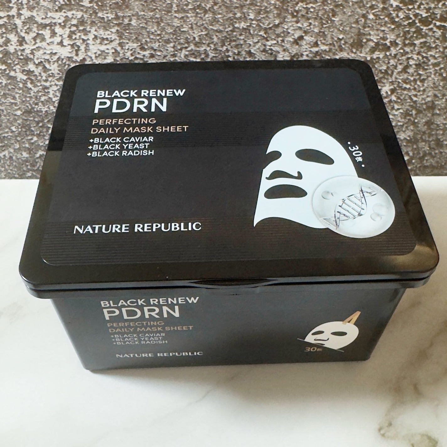 ブラックPDRN デイリーシートマスク/ネイチャーリパブリック/シートマスク・パックを使ったクチコミ(1枚目)