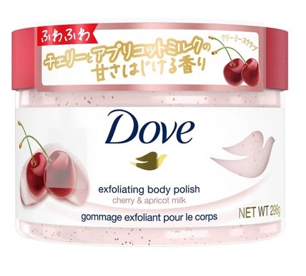 ダヴ ふわとろ クリーミースクラブ チェリー&アプリコットミルク/ダヴ/ボディスクラブを使ったクチコミ(1枚目)