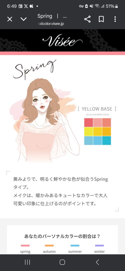 mizuki on LIPS 「ヴィゼのパーソナルカラー診断受けてみました!診断結果はイエベ春..」(1枚目)