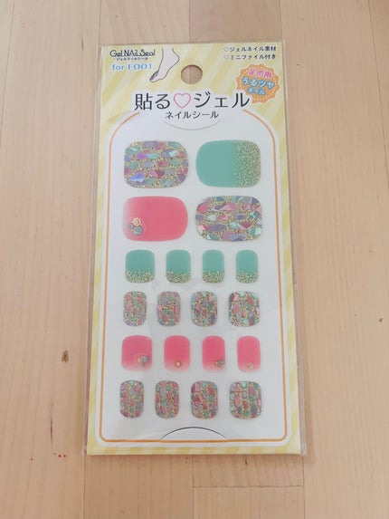 貼るジェルネイル/セリア/ネイルシールを使ったクチコミ(3枚目)