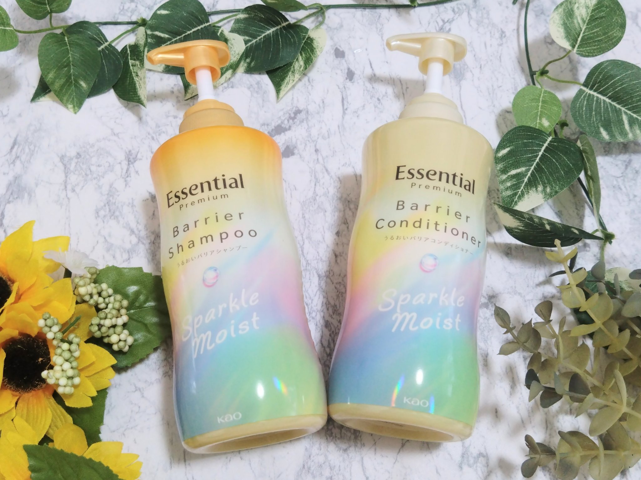 エッセンシャルプレミアム バリアシャンプー・コンディショナー スパークルモイスト/エッセンシャル/市販シャンプーを使ったクチコミ（1枚目）