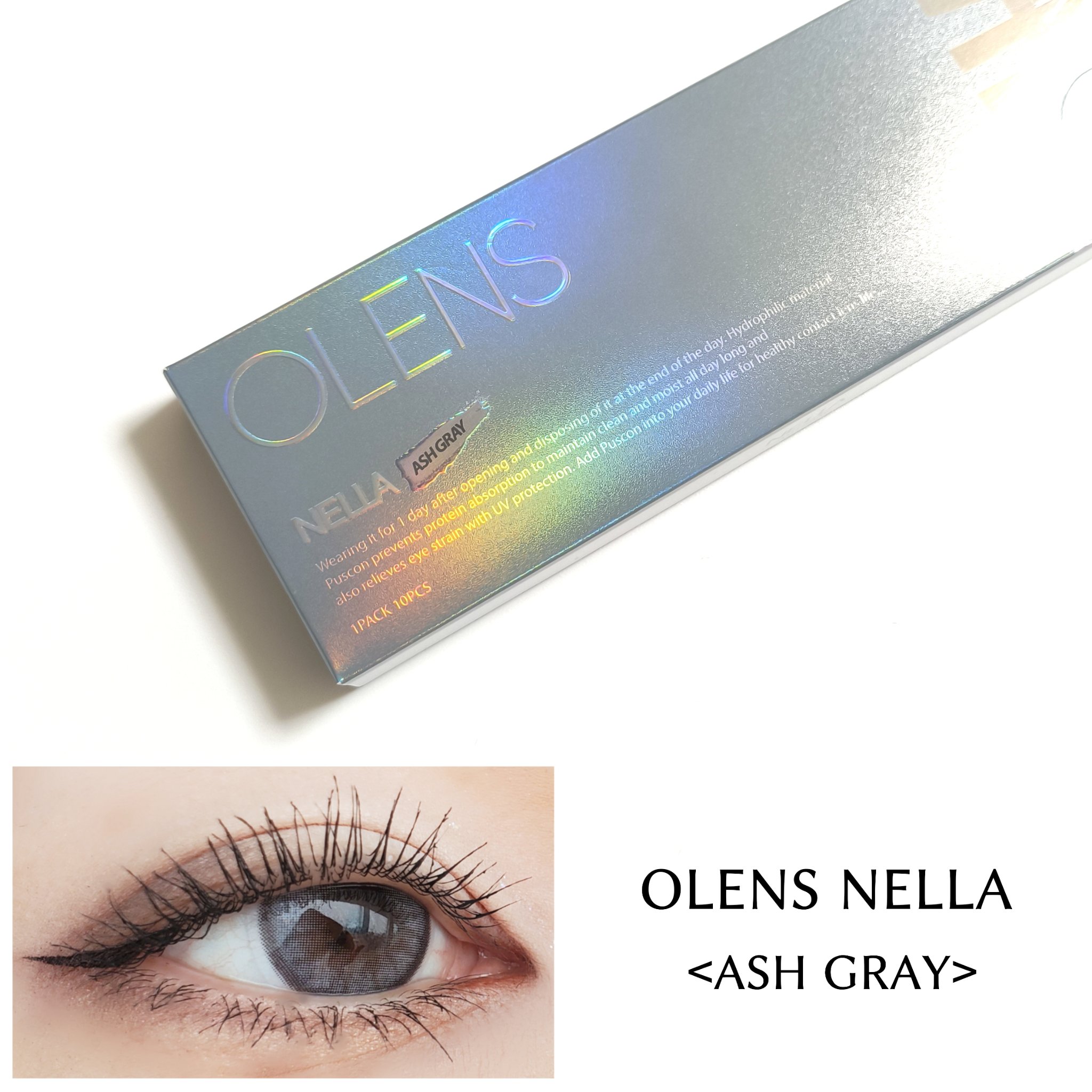 Nella 1day/OLENS/ワンデー（１DAY）カラコンを使ったクチコミ（1枚目）