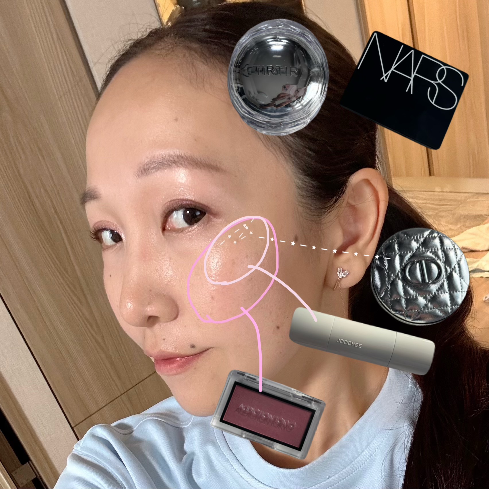 ニュアンスタッチバーム /Joocyee/ジェル・クリームチークを使ったクチコミ（2枚目）