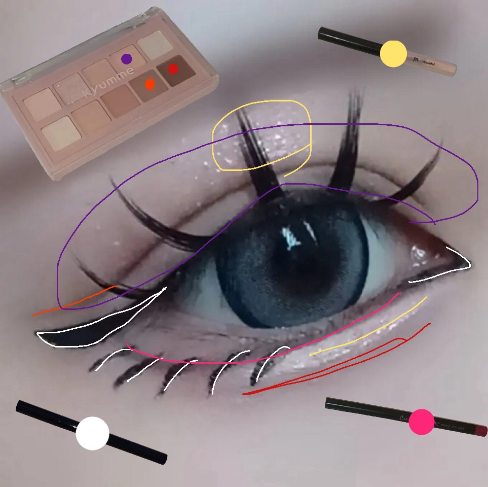 KM デイリートーンアイシャドウパレット/Kyumme/アイシャドウパレットを使ったクチコミ（2枚目）