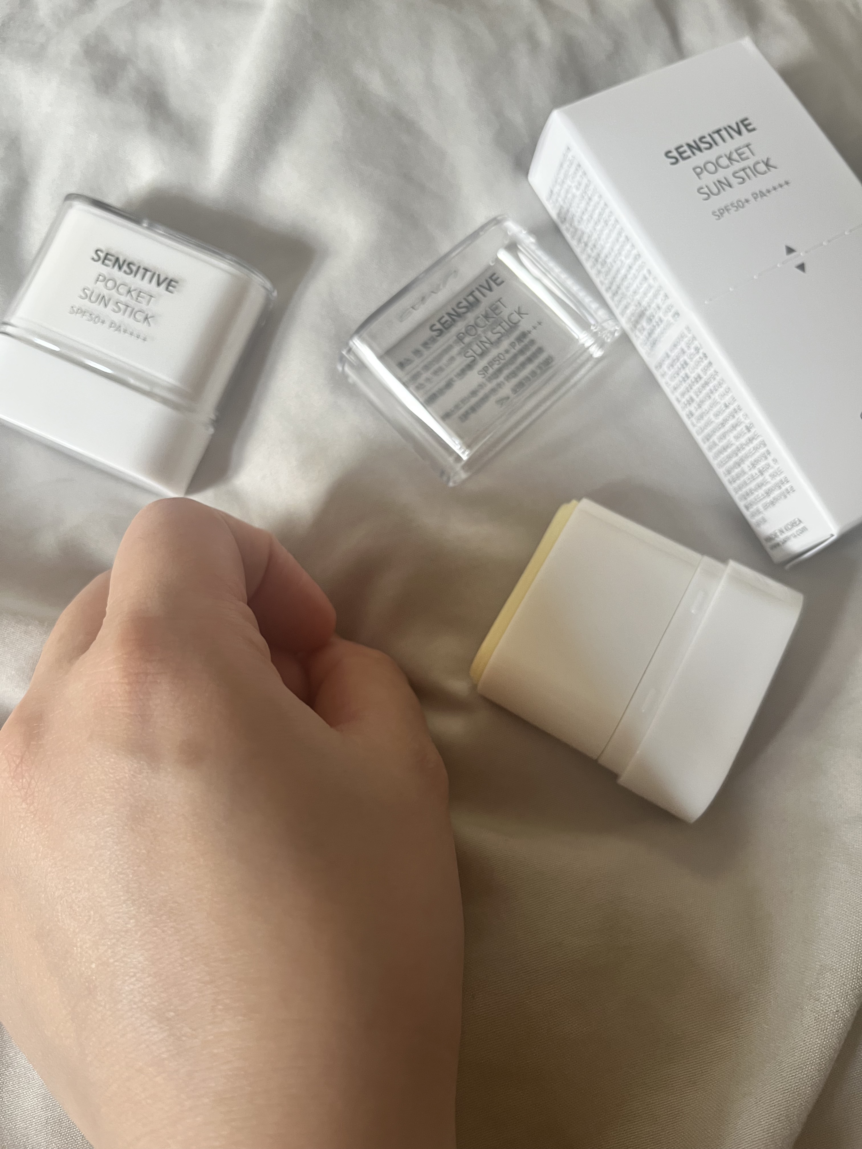 センシティブポケットサンスティック/SAM'U/日焼け止めスティックを使ったクチコミ（3枚目）