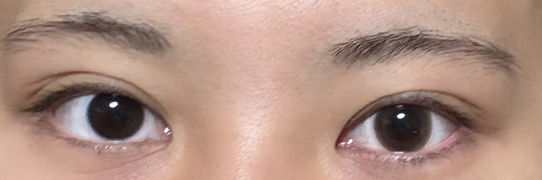 デコラティブアイズ ヴェール Baby Maple/Decorative Eyes/カラーコンタクトレンズを使ったクチコミ（2枚目）