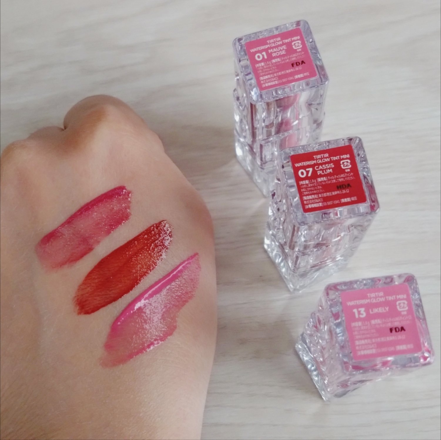 ウォーターリズムグロウティント 07 CASSIS PLUM（ミニ）/TIRTIR(ティルティル)/リップティントを使ったクチコミ（2枚目）