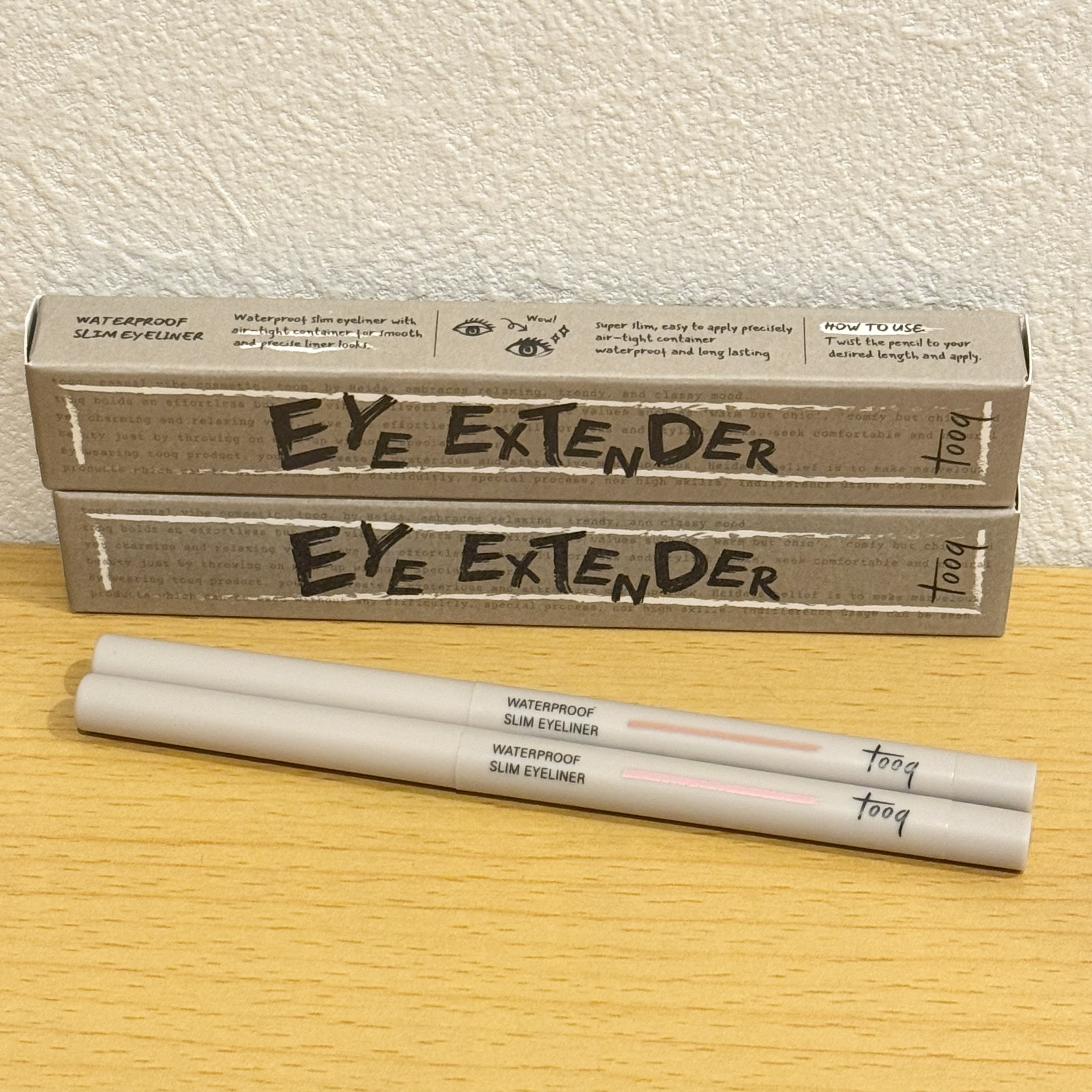 ウォータープルーフ スリム アイライナー 桃花ピンク/Tooq/ジェルアイライナーを使ったクチコミ（1枚目）