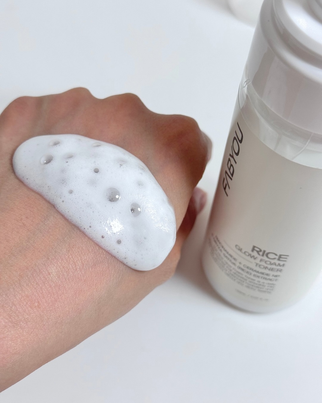 ライス グロウ フォームトナー/FABYOU/化粧水を使ったクチコミ（2枚目）