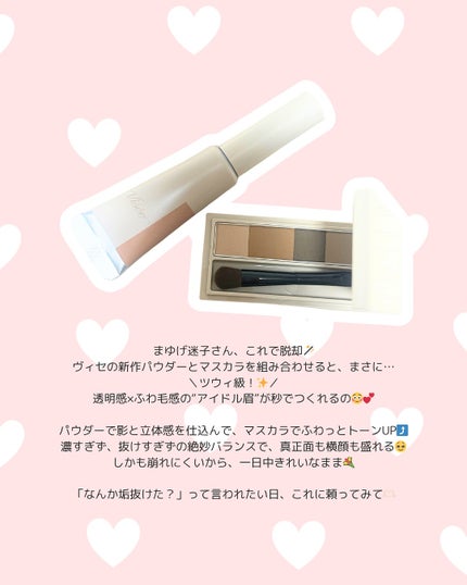 フラッフデザイン アイブロウカラー/Visée/眉マスカラを使ったクチコミ(4枚目)