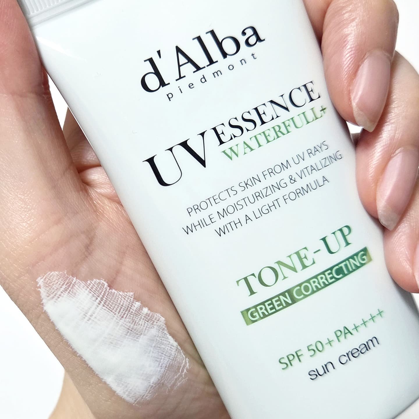 クリーンティーツリーリポソームトーンアップサンクリーム（グリーン）/ダルバ/日焼け止めクリームを使ったクチコミ（1枚目）