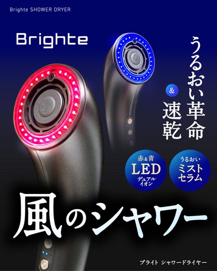 SHOWER DRYER/Brighte/ドライヤーを使ったクチコミ(1枚目)