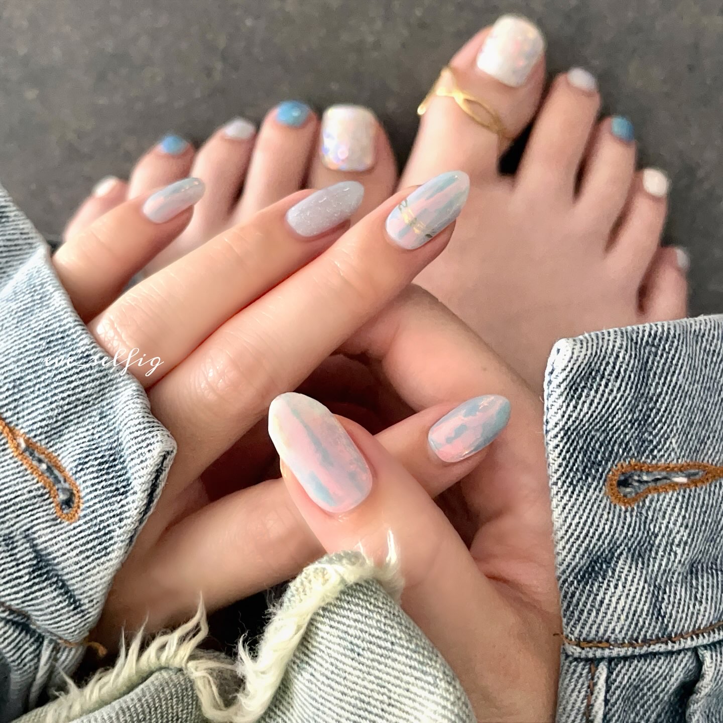 ジェルミーペタリー L22 Sugar Float（シュガーフロート）/ジェルミーワン/ネイルシールを使ったクチコミ（1枚目）