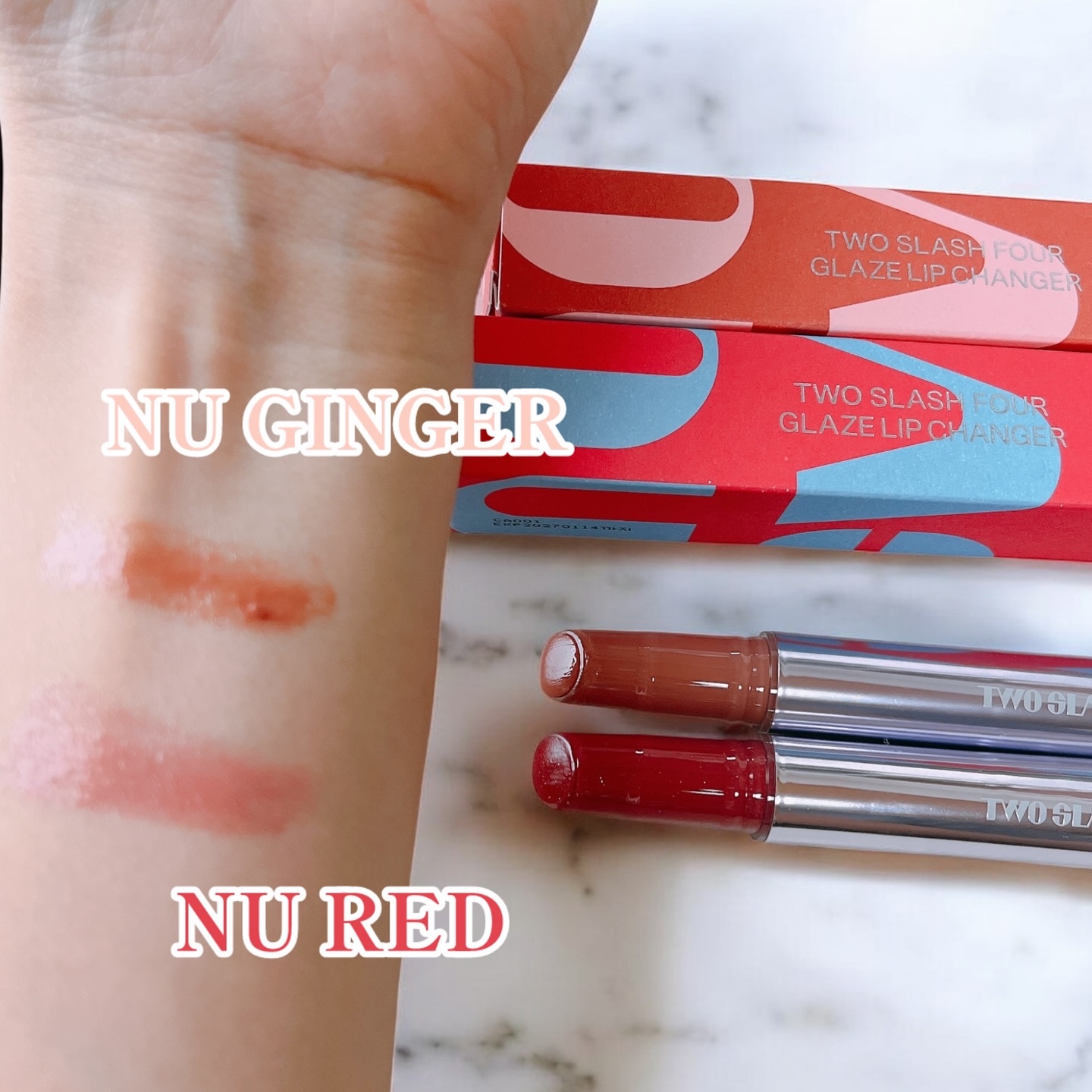 グレイズリップチェンジャー/TWO SLASH FOUR/口紅を使ったクチコミ（3枚目）