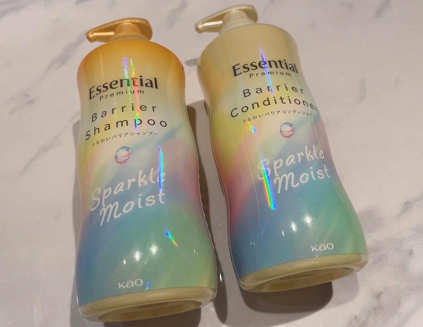 エッセンシャルプレミアム バリアシャンプー・コンディショナー スパークルモイスト/エッセンシャル/市販シャンプーを使ったクチコミ(1枚目)
