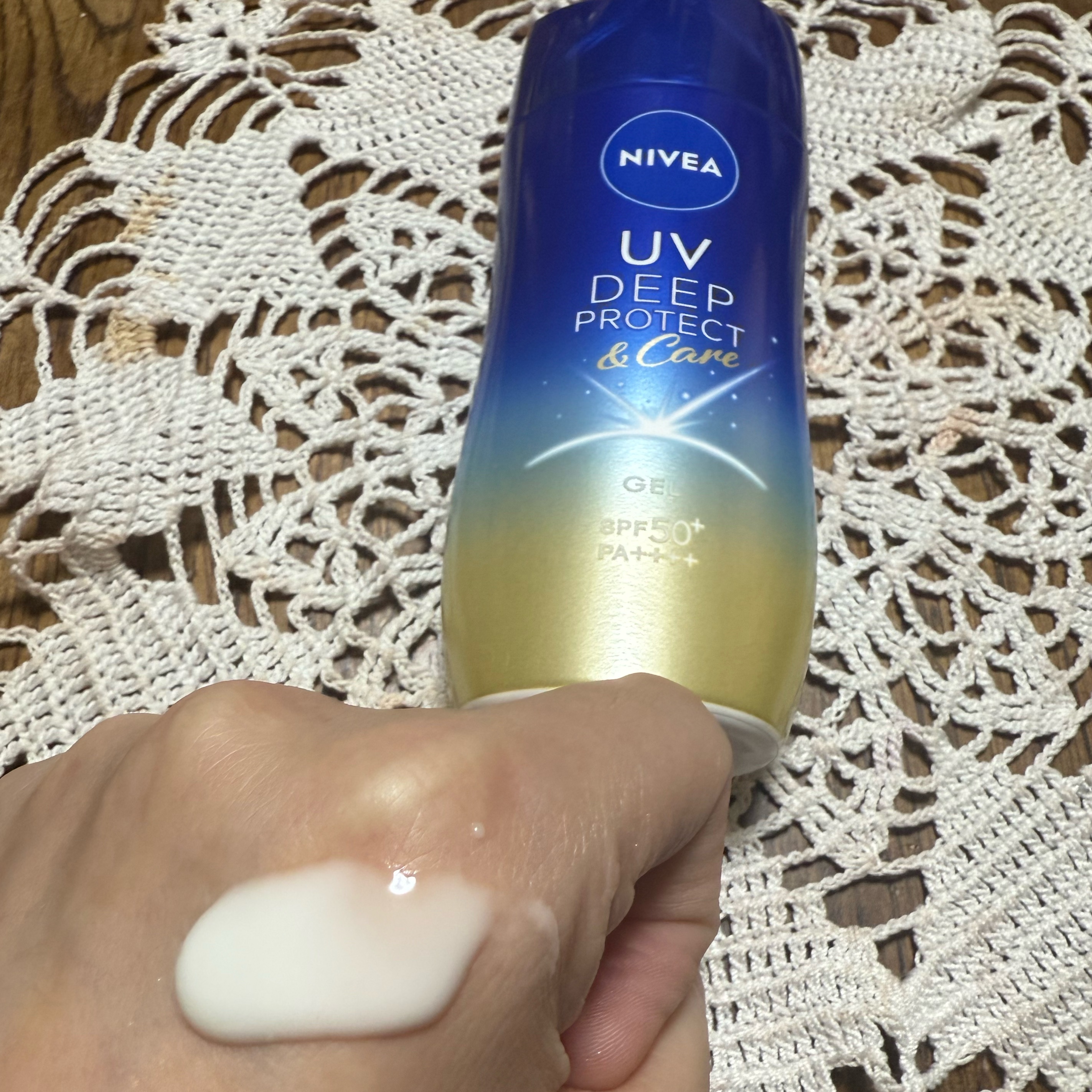 ニベアUV ディープ プロテクト＆ケア ジェル/ニベア/日焼け止めジェルを使ったクチコミ（2枚目）