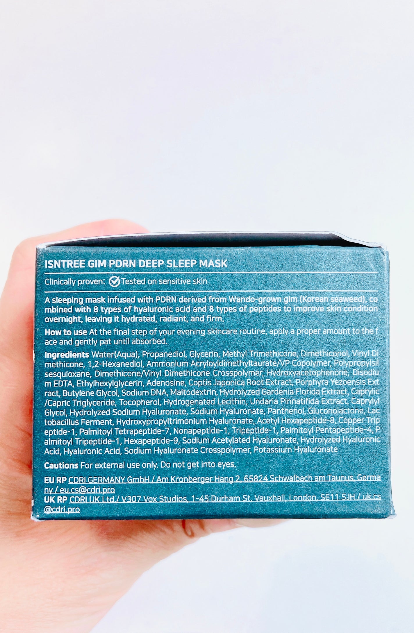 海苔PDRNディープスリープマスク/Isntree/オールインワン化粧品を使ったクチコミ(4枚目)