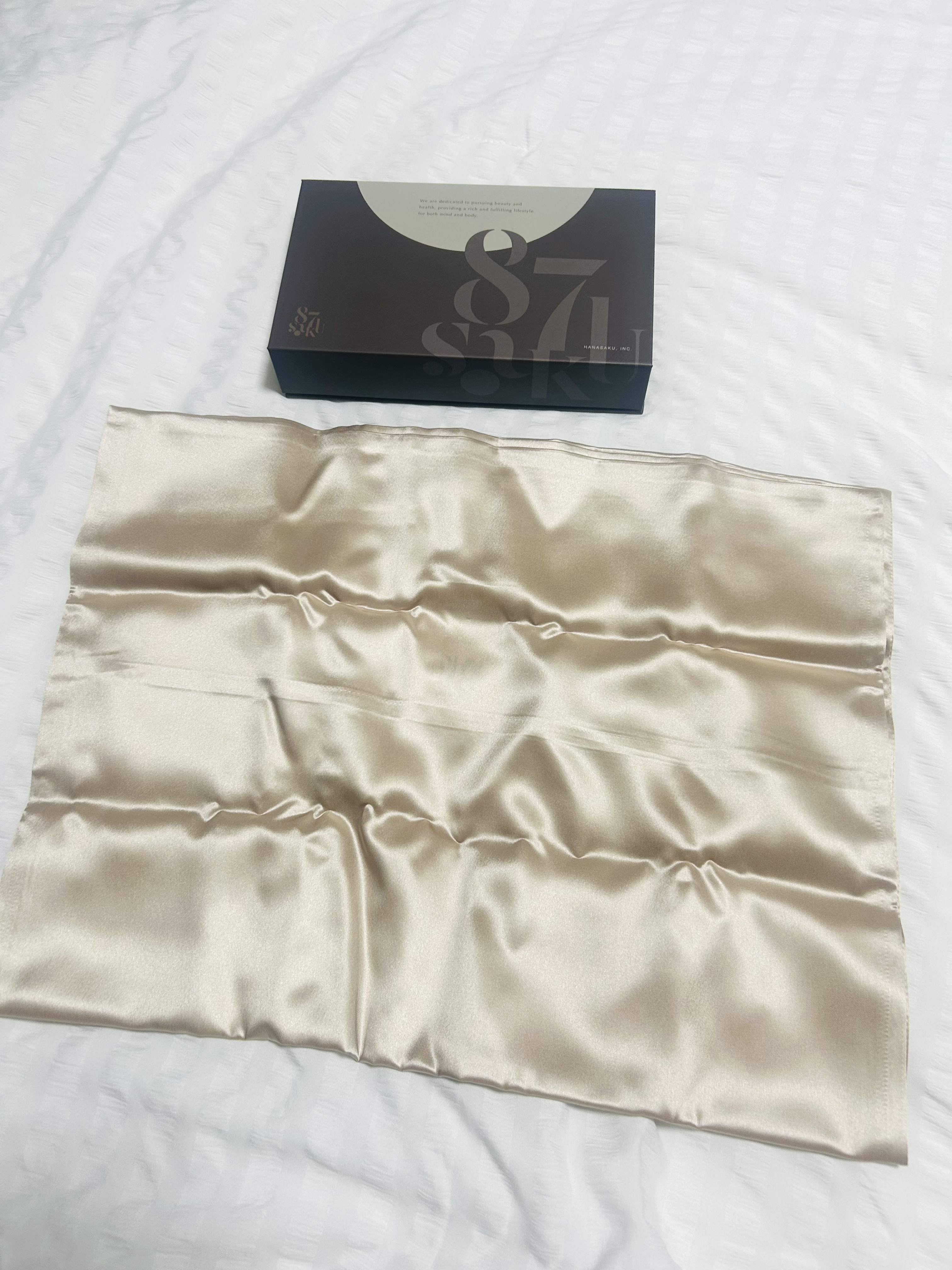 87saku ハナサク シルク枕カバー/87saku/その他を使ったクチコミ（2枚目）