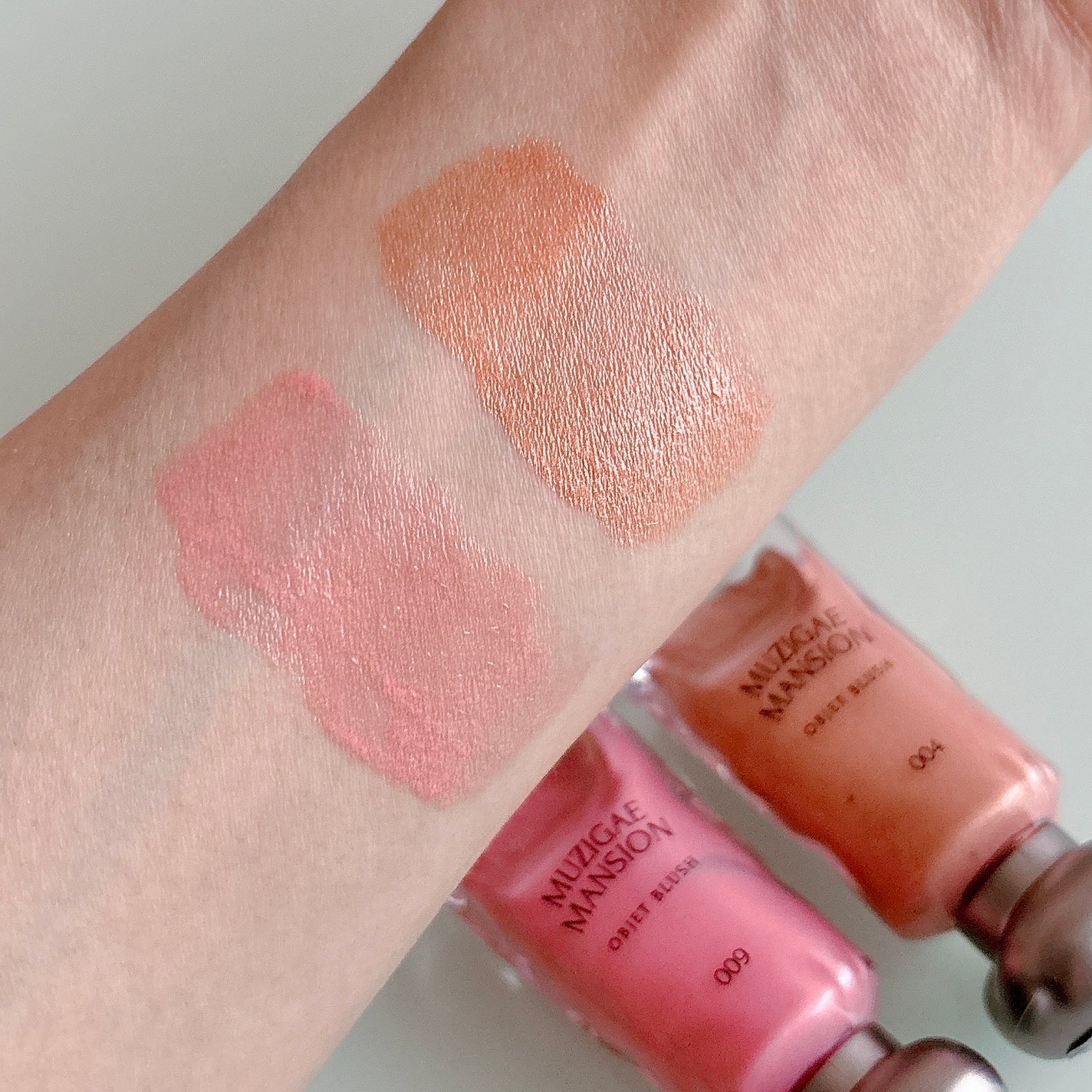 オブジェブラッシュ/MUZIGAE MANSION/リキッドチークを使ったクチコミ(2枚目)