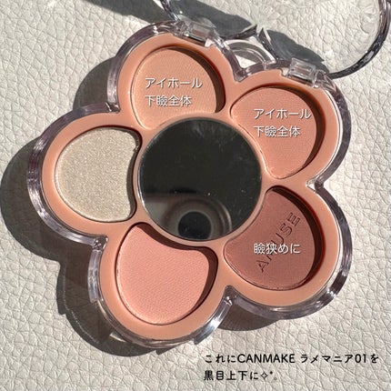 フローラアイパレット/AMUSE/アイシャドウを使ったクチコミ(2枚目)