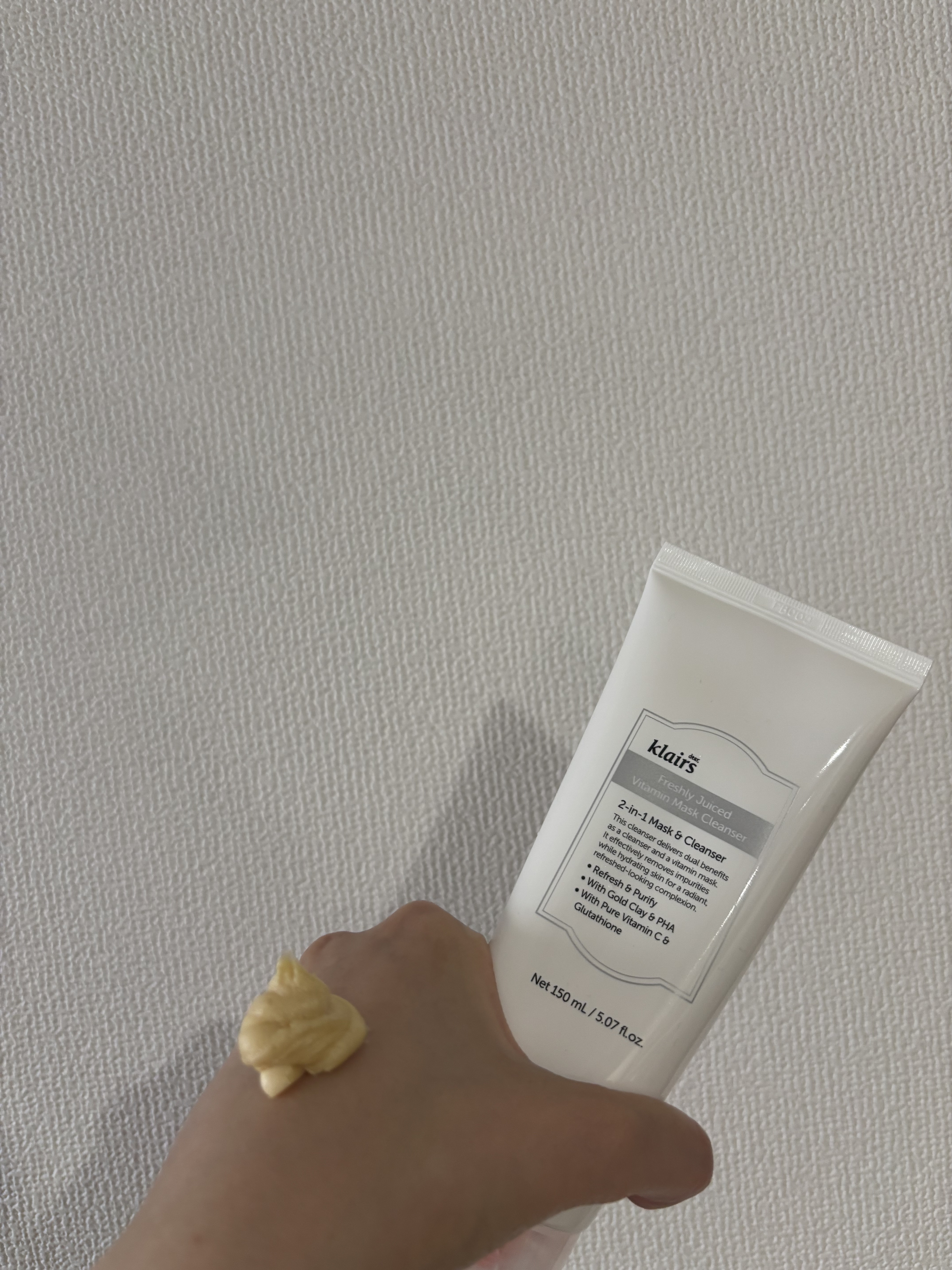 ヒアルビタグルパッククレンザー/Klairs/洗顔フォームを使ったクチコミ（3枚目）