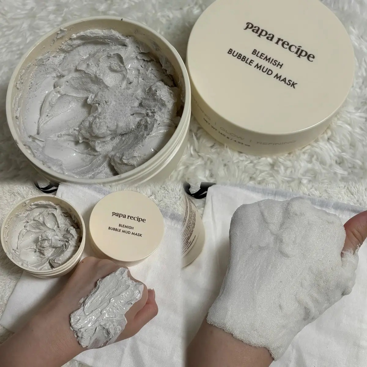 ブレミッシュバブルマッドマスク/PAPA RECIPE/スクラブ・ゴマージュを使ったクチコミ（2枚目）