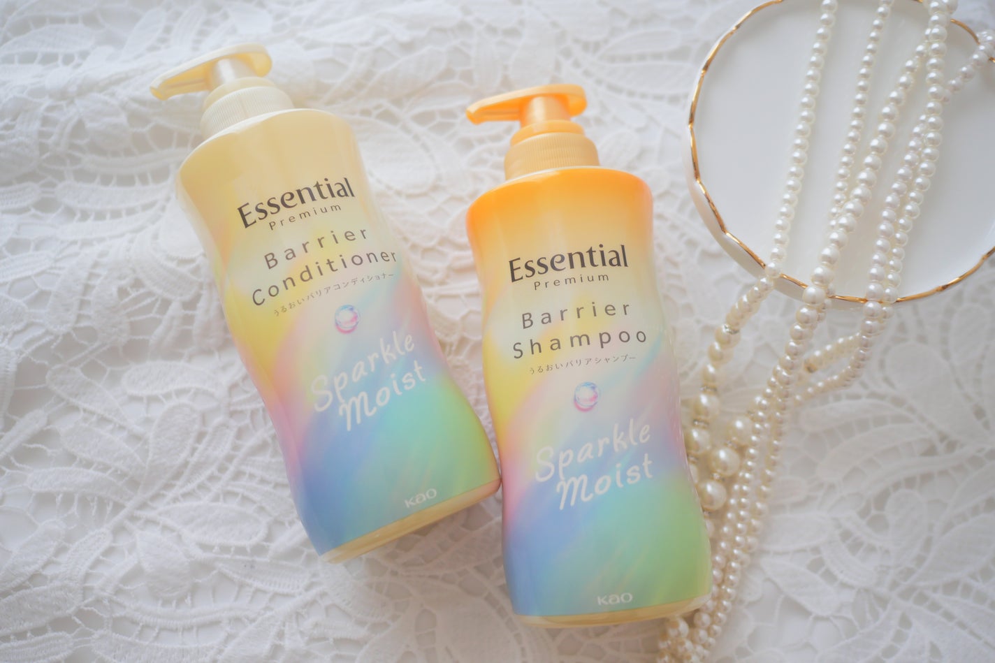 エッセンシャルプレミアム バリアシャンプー・コンディショナー スパークルモイスト/エッセンシャル/市販シャンプーを使ったクチコミ(1枚目)